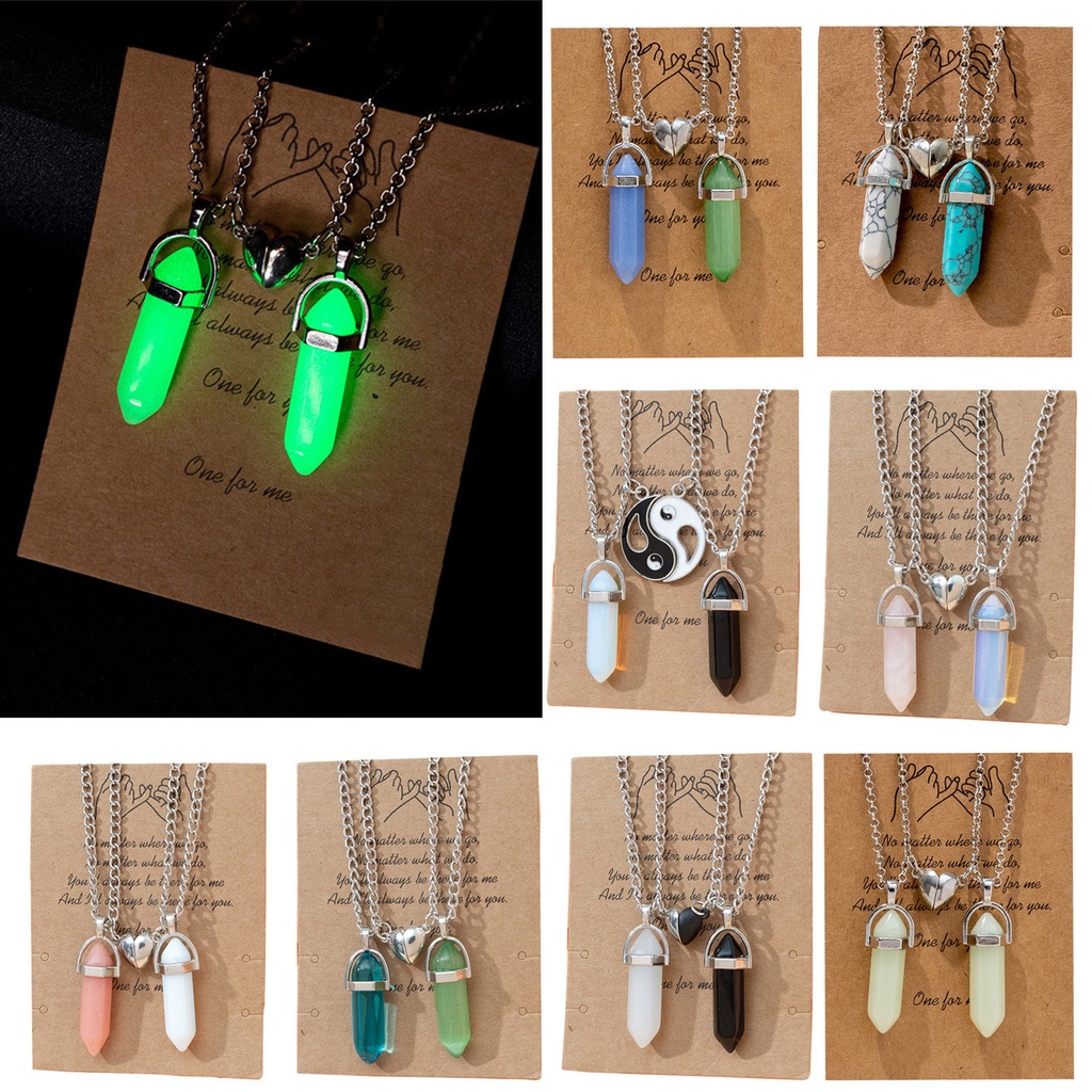 2 ชิ้น / เซต จี้หัวใจ คู่รัก สร้อยคอแม่เหล็ก ดึงดูด เครื่องประดับ ของขวัญ เรขาคณิต สําหรับผู้หญิง ผู้ชาย คนรักธรรมชาติ ของขวัญ การออกแบบที่เก๋ไก๋