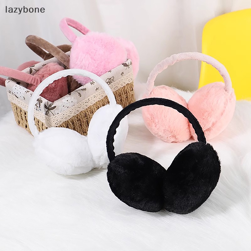 {LZ} ที่ปิดหูกันหนาว แบบพกพา พับได้ สีพื้น แฟชั่นฤดูหนาว {lazybone}