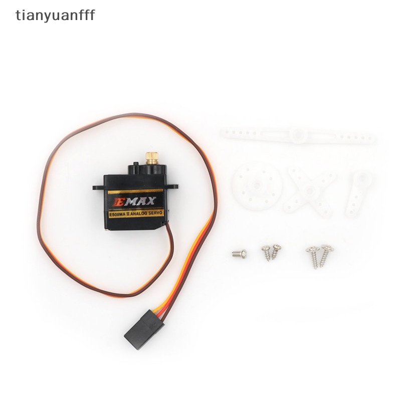 Tianyuanfff เกียร์เซอร์โว โลหะ ขนาดเล็ก ES08MAII 12g Ana 1.8KG 0.12sec ES08MA 1 ชิ้น