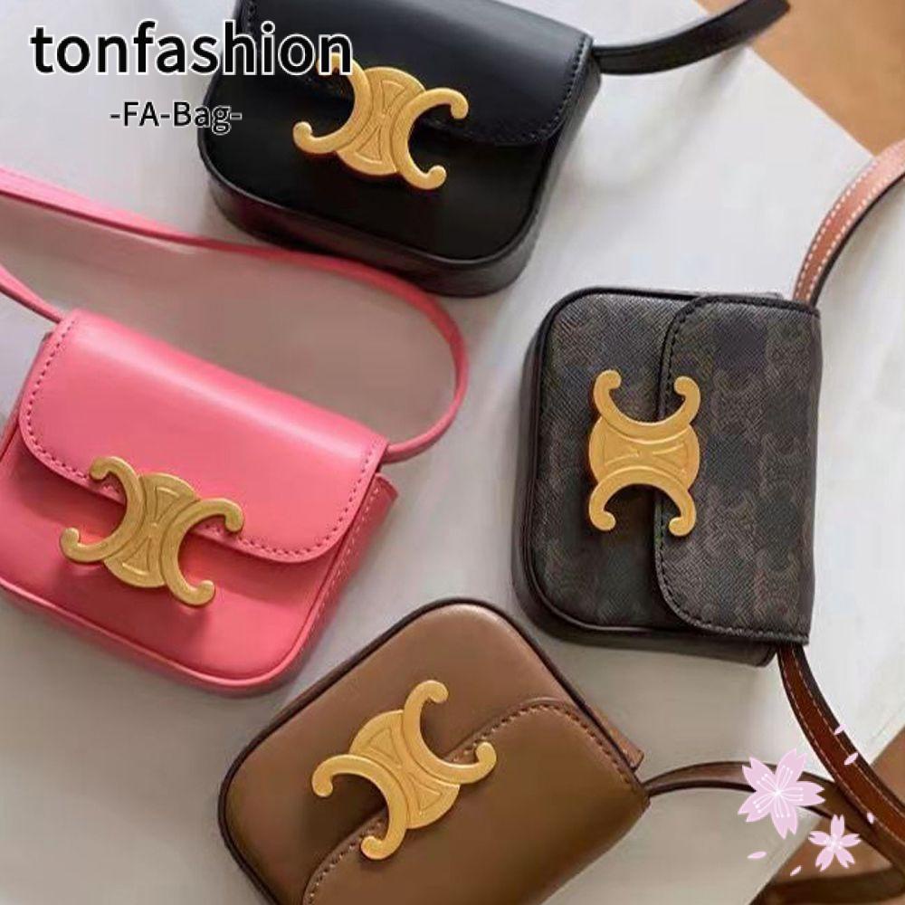 Tonfashion Triumphal Arch กระเป๋าแฟชั่น ทรงสี่เหลี่ยม ขนาดเล็ก ลายตัวอักษร C หรูหรา สําหรับผู้หญิง