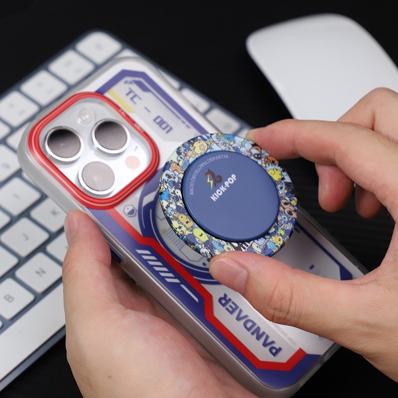Kick-pop แหวนแม่เหล็ก 0.33 มม. บางพิเศษ สําหรับวางโทรศัพท์มือถือ iPhone