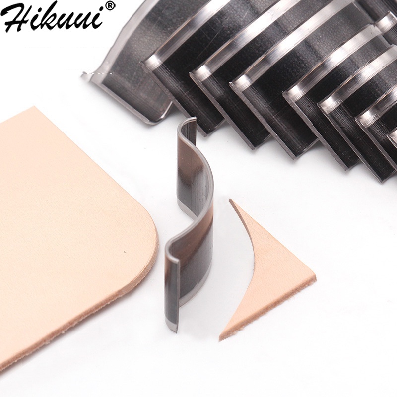 ชุดแม่พิมพ์ตัดสิ่ว ขอบหนัง ทรงกลม สําหรับทํางานฝีมือ DIY 10 ชิ้น