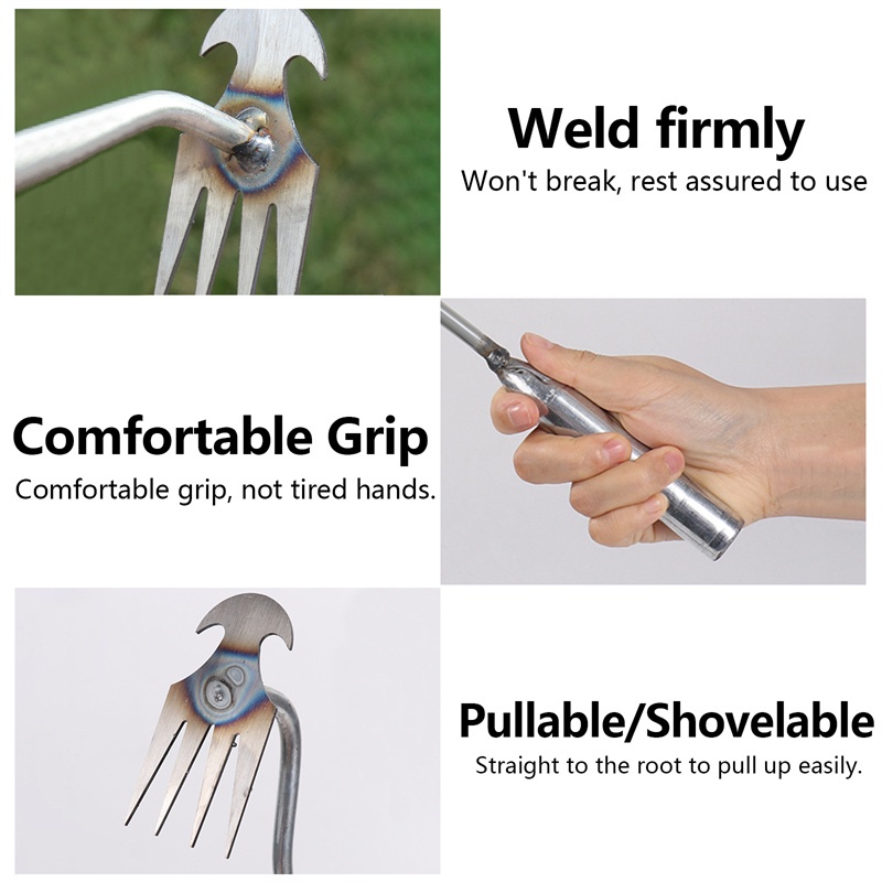 👍COD👍เครื่องมือกำจัดวัชพืช จอบ คราด คราดหญ้า คราดเหล็ก คราด คราดถอนหญ้า คราดมีด้าม กำจัดวัชพืช คลายดิน - รูปที่ 7