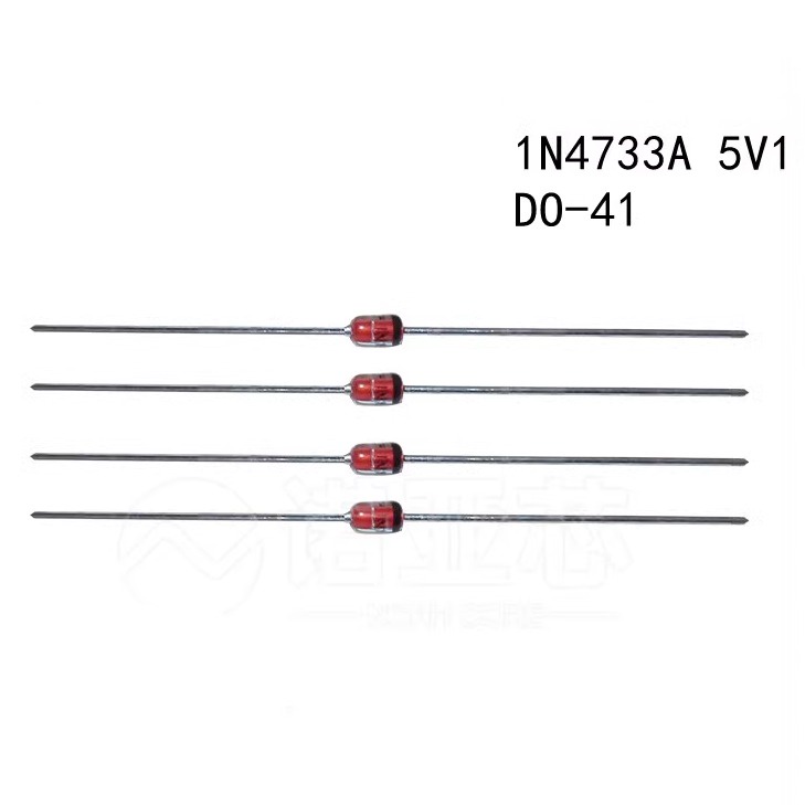 ไดโอดควบคุมแรงดันไฟฟ้า 1N4733A 5V1 1W 5.1V DO-41