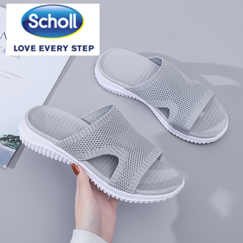Scholl รองเท้าผู้หญิง scholl scholl scholl รองเท้าแตะชายหาดแบนผู้หญิง scholl Slides รองเท้า scholl ผู้หญิงรองเท้าแตะโบฮีเมียผู้หญิง