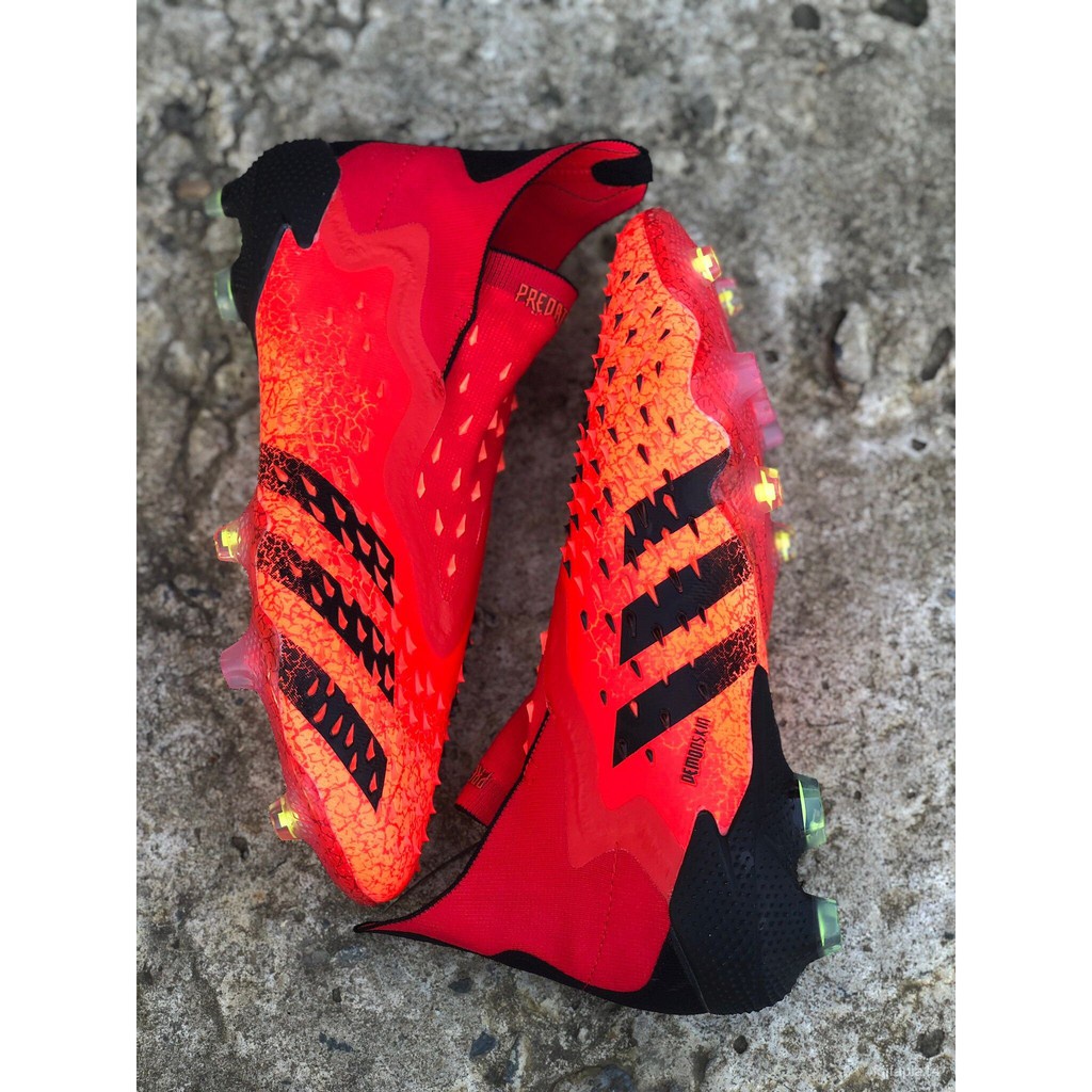 รองเท้าสตั๊ด รองเท้าฟุตบอล Adidas_ Predator  Freak .1 FG No Laces (หุ้มข้อ)