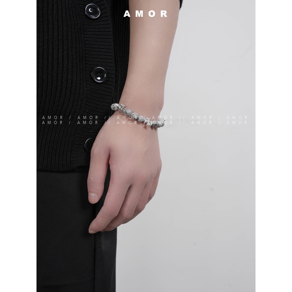 นาฬิกาข้อมือ ประดับลูกปัดดอกไม้ แบบยืดหยุ่น สไตล์ฮิปฮอป สําหรับเด็กผู้ชาย และเด็กผู้หญิง