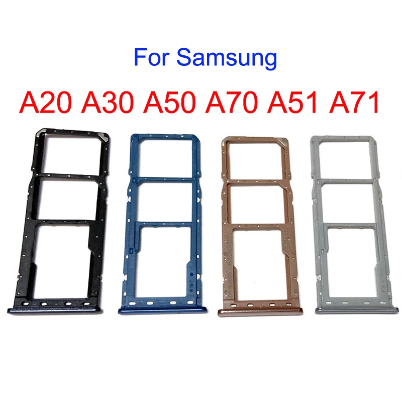 สําหรับ Samsung Galaxy A20 A30 A50 A70 A51 A71 ซิมการ์ดที่ใส่ถาดเปลี่ยน