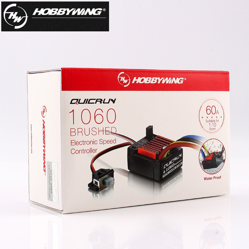 ของแท้ HobbyWing QuicRun 1060 60A ตัวควบคุมความเร็วไฟฟ้า ESC กันน้ํา สําหรับรถบังคับ 1:10 *-&amp;-****