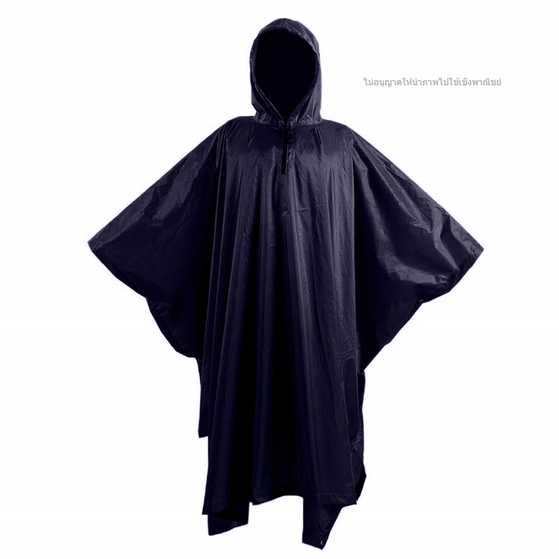 เสื้อกันฝนค้างคาว ใหญ่ ฟรีไซค์ คลุมมอไซค์ เดินป่า ตราช้าง (200x120) พกพาสะดวก แบบหนา เหนียว อย่างดี ทนทาน [TP]
