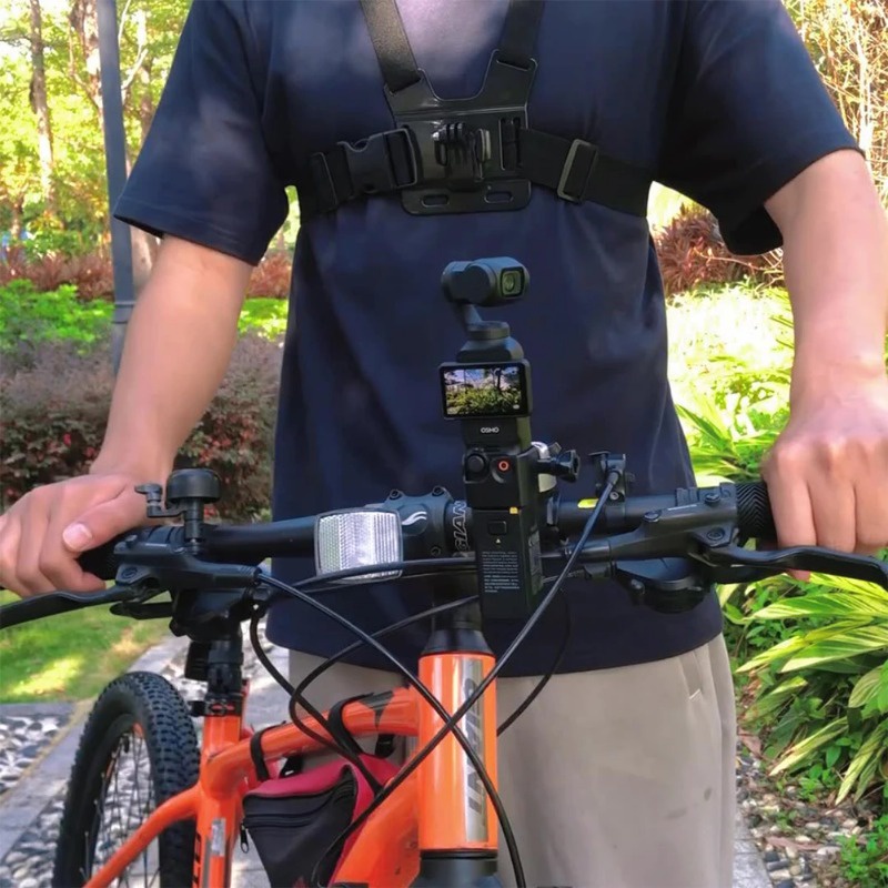 ชุดอุปกรณ์เสริม สําหรับ DJI Osmo Pocket 3 Head Strap Mount, Chest Mount Harness, Backpack Clip Holder - พร้อมอะแดปเตอร์เกลียว 1/4 นิ้ว