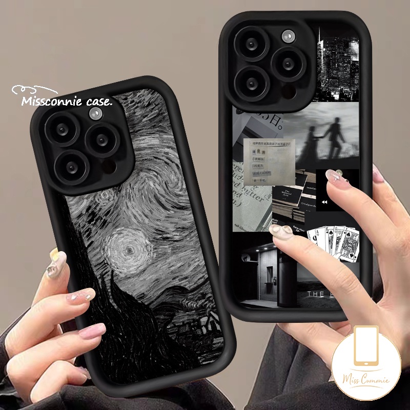 เคสโทรศัพท์มือถือ ลายภาพวาดสีน้ํามัน The Starry Night สําหรับ Infinix Tecno Spark Go 2024 10C 20C 20 10 Pro Camon 20 Pro Smart 8 7 5 6 Hot 30i 20 9 30 Play 10 Lite Note 12 G96 30 Pro Zero 30 เคสรูปภาพ