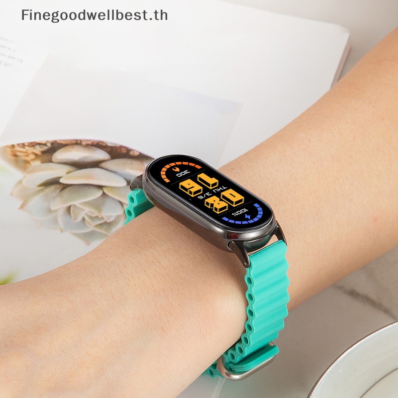 Fbth สายนาฬิกาข้อมือซิลิโคน อุปกรณ์เสริม สําหรับ Xiaomi Mi Band 7 Mi Band 6 Strap Compatible 5 4 3 Miband 6 Smartwatch