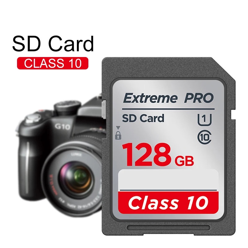 การ์ดหน่วยความจํา SD 16GB 32GB 64GB 128GB A1 Class 10 UHS SLR SD Card สําหรับกล้องวิดีโอ 1080p 3D 4K
