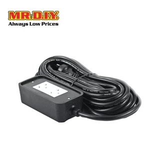 DATA ปลั๊กไฟยาง HD9 (Heavy Duty) 16A 3600 วัตต์ สายไฟ VCT/G 2 ช่อง ยาว 10 เมตร