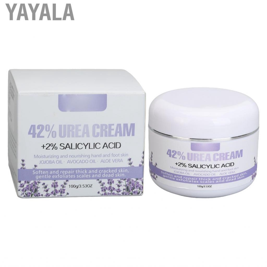 Yayala Foot Hand Cream Keep Silky Nourish Care 100g Soften Dry Exfoliate 2 Percent Salicylic Acid Reduce Rough for Skin