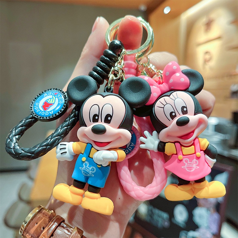 จี ้ พวงกุญแจ Mickey, Minnie, และ Donald Duck คลาสสิก