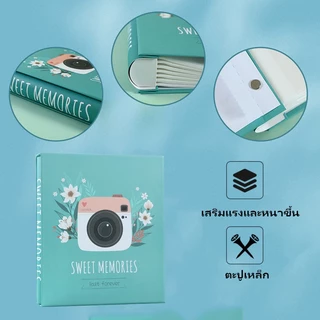 【จัดส่งภายใน 24 ชั่วโมง】อัลบั้มรูป 4x6 นิ้ว (4R) แบบสอด จุได้ 200 รูป ปกแข็ง กันฝุ่น โปสการ์ด