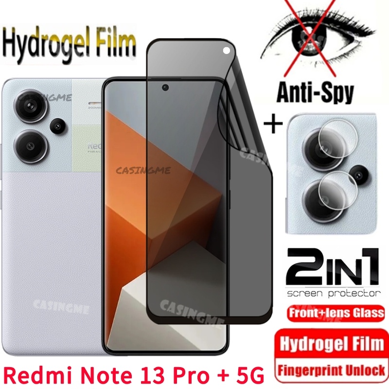 Redmi Note13Pro+ 5G ฟิล์มไฮโดรเจลนิ่ม ป้องกันหน้าจอ ป้องกันการแอบมอง เพื่อความเป็นส่วนตัว สําหรับ Redmi Note 13 Note13 13pro+ Pro + Plus 5G ฟิล์มป้องกันกล้องด้านหลัง