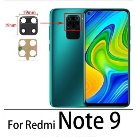 & สําหรับ Xiaomi Redmi หมายเหตุ 9 9s 9 Pro 4G 5G เลนส์กล้องด้านหลังพร้อมสติกเกอร์เปลี่ยน Part & IIII