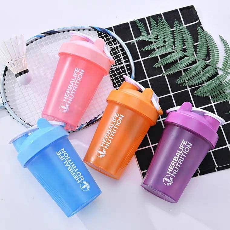 แก้วเชคเวย์ แก้วชงโปรตีน แก้วเขย่าเวย์ แถมฟรี ลูกเหล็กเขย่า ขนาด 400 ml
