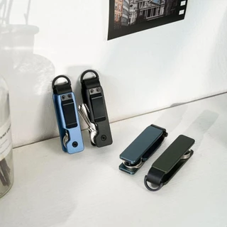 BEAKYUN5Z Key Holder, Minimalist Compact Key Organizer,สมาร์ทโลหะถือ 2-5 คีย์พวงกุญแจกลางแจ้ง