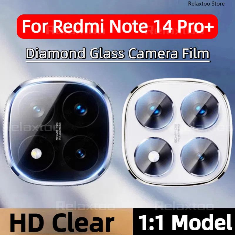 ฟิล์มกระจกกันรอย เลนส์กล้อง เต็มเลนส์ สำหรับ Redmi Note14 5G Note14Pro + Note 14 Pro + Plus Note13 ฟิล์ม กันรอย ส่งด่วน