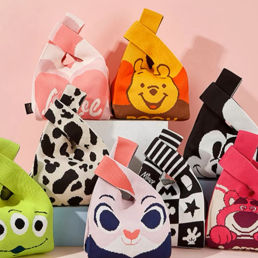 HiH shop: พร้อมส่งไทย:กระเป๋าถือลําลอง ผ้าถัก ลายสก๊อต แฮนด์เมด ZB209
