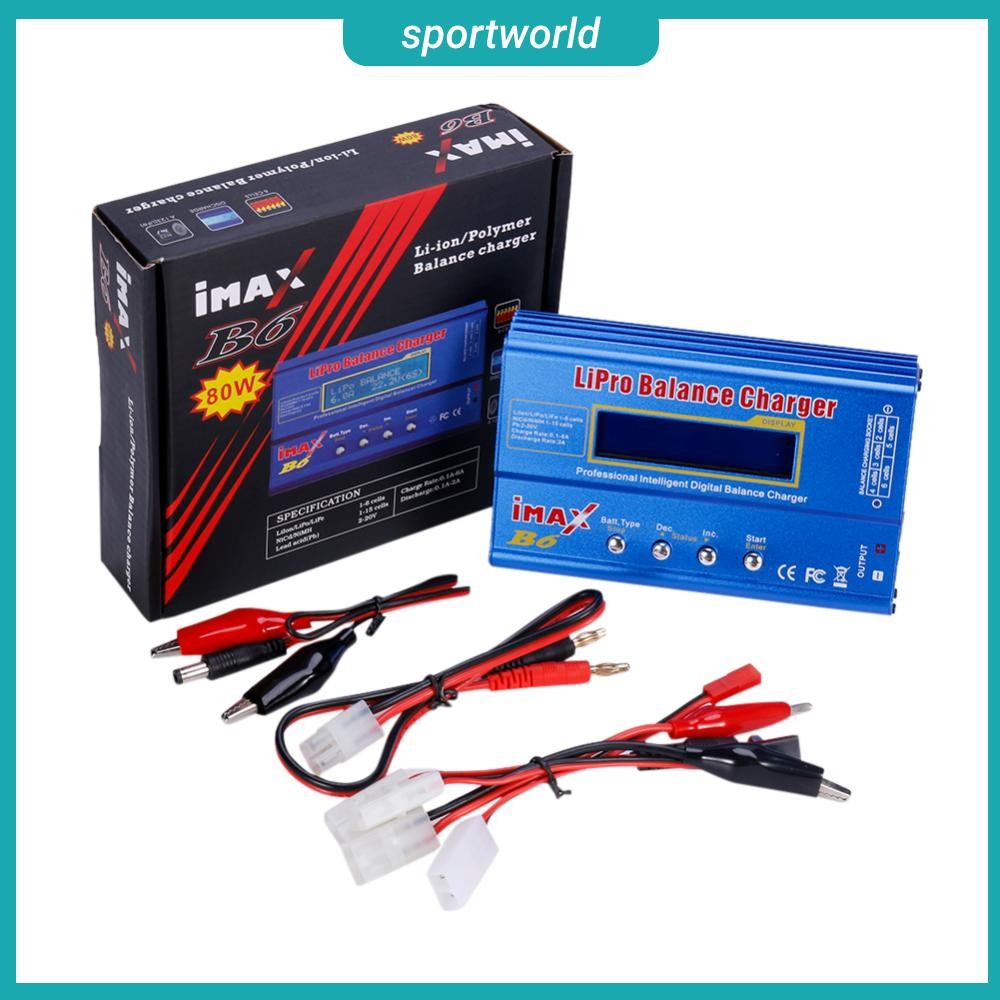 จัดส่งจากกรุงเทพ  IMAX B6 80W อะแดปเตอร์ชาร์จแบตเตอรี่ Lipo Nimh Li-Ion Ni-Cd  Battery Balance Digital Charger สําหรับเครื่องบินบังคับวิทยุ