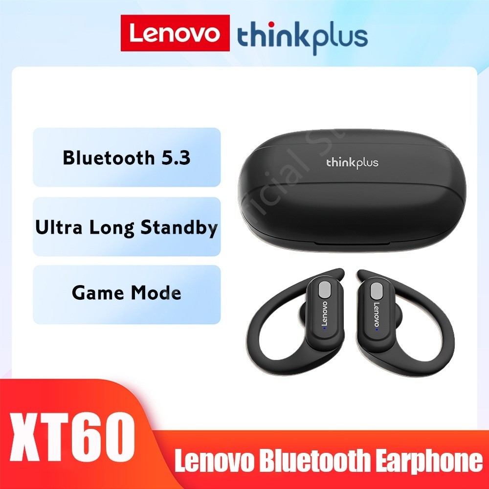 ไม่เจ็บหู Lenovo Thinkplus XT60 หูฟังบลูทูธ หูฟังไร้สาย TWS Bluetooth 5.3 หูฟังบลูทูธเกมมิ่ง ความล่า