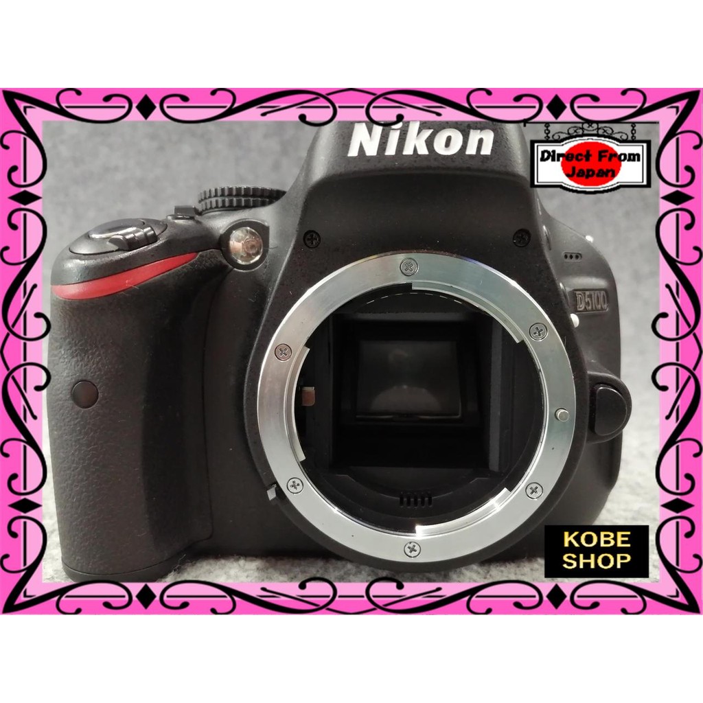 【ส่งตรงจากญี่ปุ่น】 กล้องดิจิตอลสะท้อนภาพเลนส์เดี่ยว NIKON D5100 【สินค้ามือสอง】