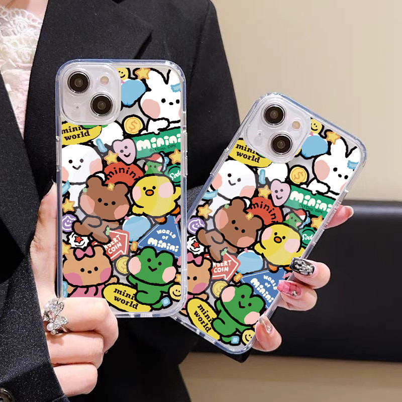🦋GOOD🦋แม่เหล็ก เคสใสกันกระแทก เคสสําหรับไอโฟน 11 เคสชาร์ได้ สำหรับ IPhone 13 15 7Plus 14 12 11 Pro MAX 8 7 Plus 16 xsmax
