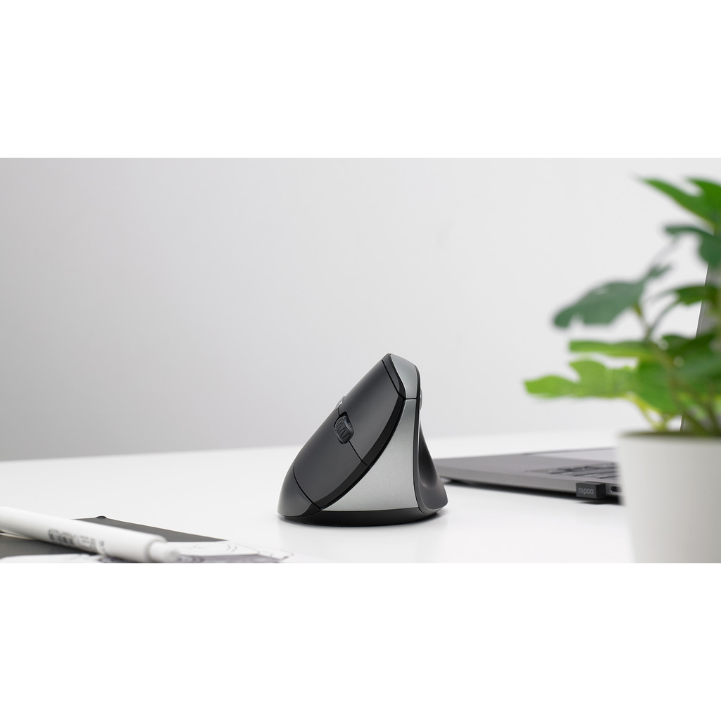 RAPOO EV250 WIRELESS 2.4G SILENT WIRELESS OPTICAL MOUSE เมาส์ไร้สาย (EV250-BK) เม้าส์เพื่อสุขภาพ ราคา ถูกที่สุด ดีลบีเคเค แกลเลอรีภาพที่ 7