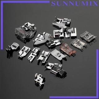 [Sunnimix] ตีนผีจักรเย็บผ้า โลหะ ปรับได้ แบบเปลี่ยน 16 ชิ้น