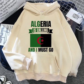 เสื้อกันหนาวแขนยาว มีฮู้ด ลายการ์ตูนอนิเมะ Algeria แฟชั่นฤดูหนาว สไตล์สตรีท สําหรับผู้หญิง