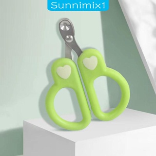 [Sunnimix1] กรรไกรตัดเล็บ สเตนเลส ทรงกลม แบบพกพา สําหรับสัตว์เลี้ยง สุนัข แมว ขนาดเล็ก