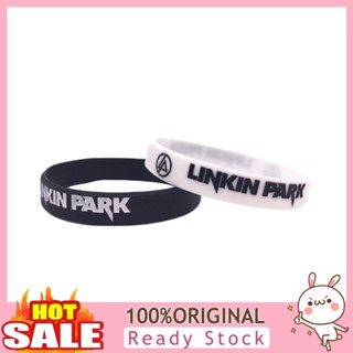 [B_398] สร้อยข้อมือซิลิโคน ลาย Linkin Park Rock สําหรับผู้ชาย ผู้หญิง ของขวัญคริสต์มาส