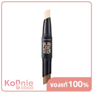 Etude House Play 101 Contour Duo [18AD] #02 ไฮไลต์และเฉดดิ้งเนื้อครีมแบบแท่ง.