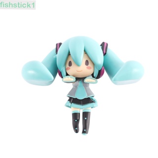 Fishstick1 โมเดลฟิกเกอร์ อนิเมะ Hatsune Miku Q version Miku สําหรับตกแต่งบ้าน