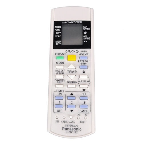 Panasonic เหมาะสําหรับเครื่องปรับอากาศ Counts ทั้งหมด K-PN1122 รีโมทคอนโทรล Universal