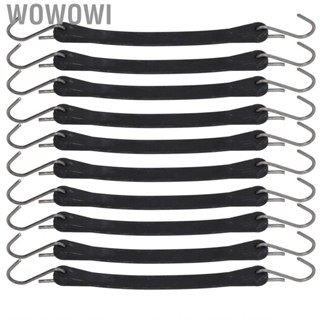 Wowowi 10 Pcs Truck Tie Down Cord 10in Heavy Duty Motorcycle Trailer Tow Rope Bungee Tarp Straps with Hook