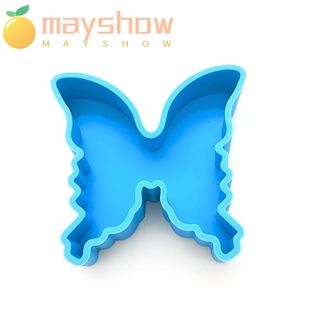 Mayshow แม่พิมพ์ซิลิโคน รูปผีเสื้อ สีฟ้า 10.7*10.3 ซม. สําหรับทําเบเกอรี่