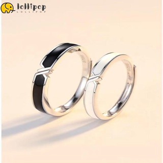 Lollipo1 แหวนคู่รัก ปรับได้ สําหรับของขวัญวันวาเลนไทน์