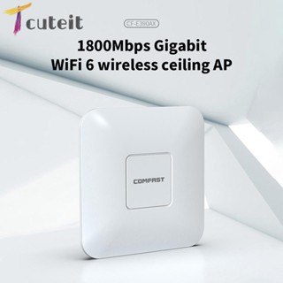 Tcuteit COMFAST CF-E390AX เราเตอร์ขยายสัญญาณ WiFi AP 2.4G 5.8G