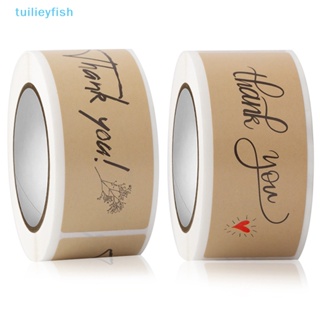 Tuilieyfish สติกเกอร์ฉลากกระดาษคราฟท์ ลาย Thank You for Your Order สําหรับติดตกแต่ง 150 ชิ้น ต่อม้วน