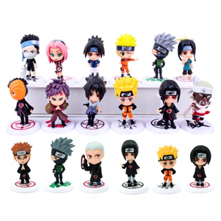 โมเดลฟิกเกอร์ Pvc อนิเมะ Hokage Naruto Uchiha Itachi Sasuke Uchiha Gaara Haruno Sakura Kakashi ของเล่นสําหรับเด็ก 6 ชิ้น