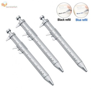 Vernier Caliper ปากกาลูกลื่น ABS 0.5 มม. สีดํา ฟ้า