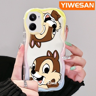 สําหรับ Realme 10 เคสการ์ตูน น่ารัก ชิป เนื้อครีม ขอบคลื่น เคสโทรศัพท์ ใส กันกระแทก ซิลิโคนนิ่ม