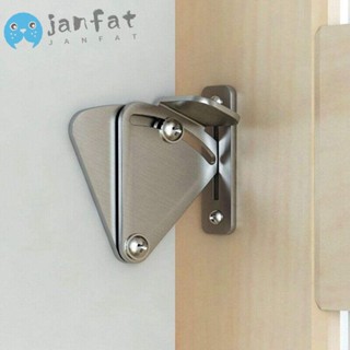 Janfat กลอนล็อคประตูบานเลื่อน แบบสเตนเลส สําหรับเฟอร์นิเจอร์ โรงนา DIY