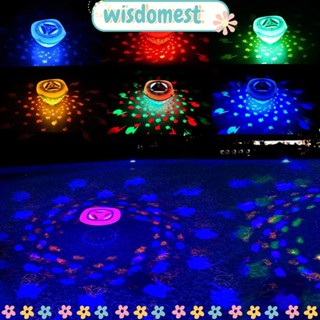 WISDOMEST โคมไฟโปรเจคเตอร์ RGB รูปปลา Xiaoyu สร้างสรรค์ หลากสีสัน สําหรับอ่างอาบน้ํา สปา